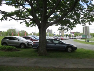 Entrance to Temporary Garages on North Common at North Park
